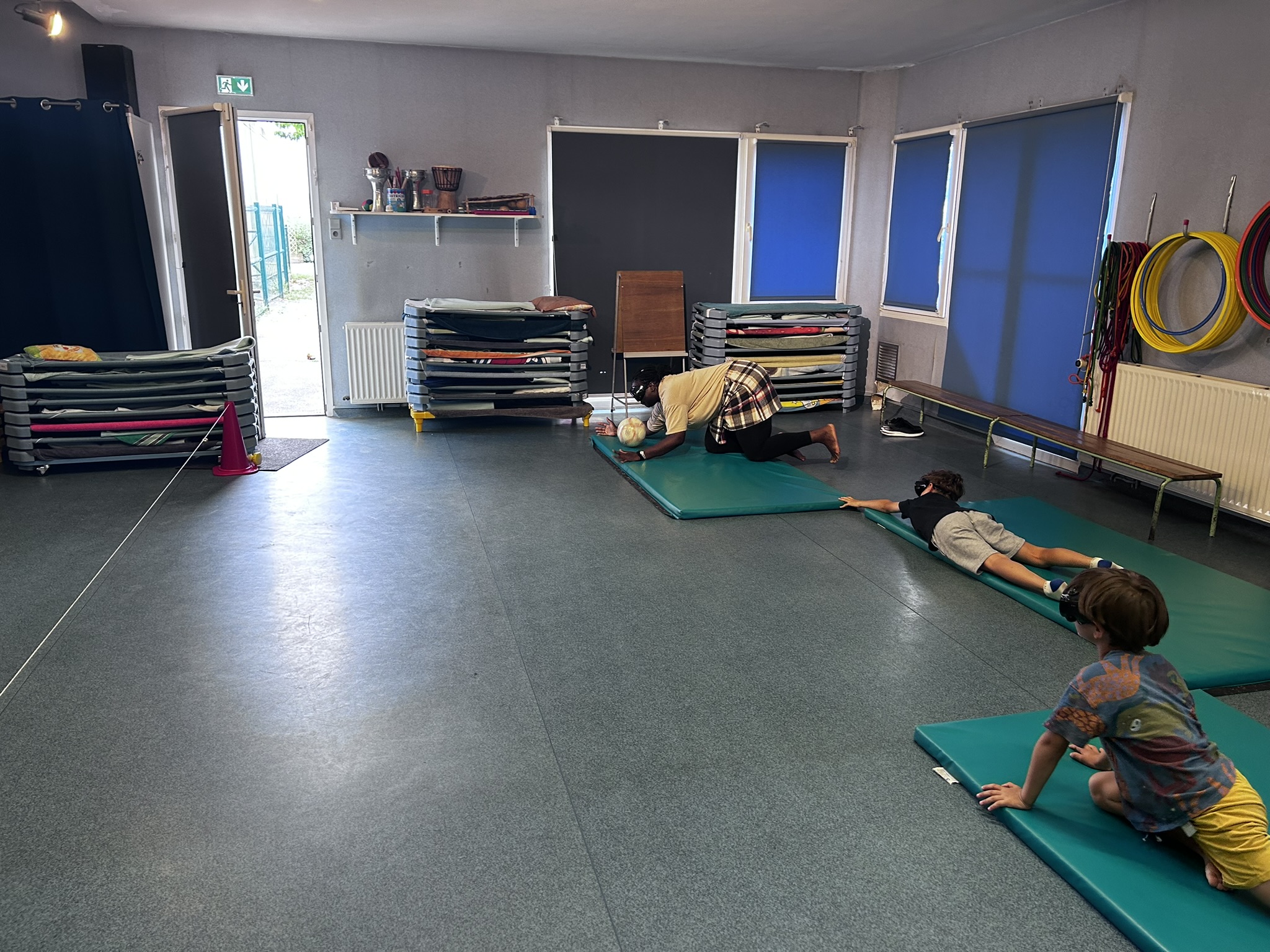 &eacute;quipe de Torball lors d'une sensibilisation